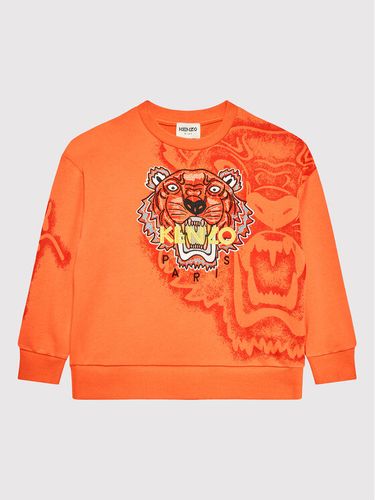 Kenzo Kids Sweatshirt K25623 Orange Regular Fit