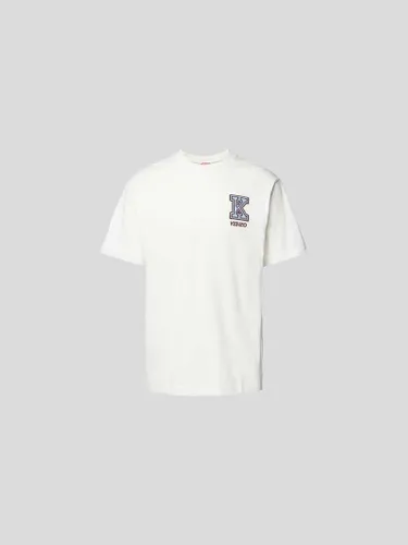 Kenzo T-Shirt aus reiner Baumwolle in Offwhite
