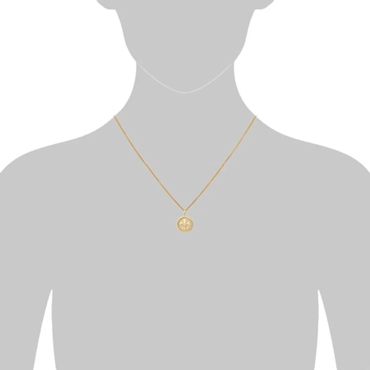 Kette mit Anhänger OROLINO "375 Gold Gelb Lilie" Halsketten Gr. 42 + 3cm, Gold, Länge: 45 cm Breite: 12.0 mm, gelb Damen Ketten mit Anhänger