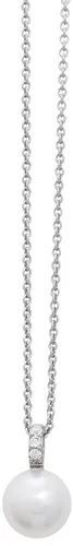 Kette mit Anhänger XENOX "Pearl, XS5194" Halsketten Gr. Silber 925 (Sterlingsilber)-Perlen, Länge: 45 cm, weiß (silber, 925, weiß) Damen Ketten mit An...