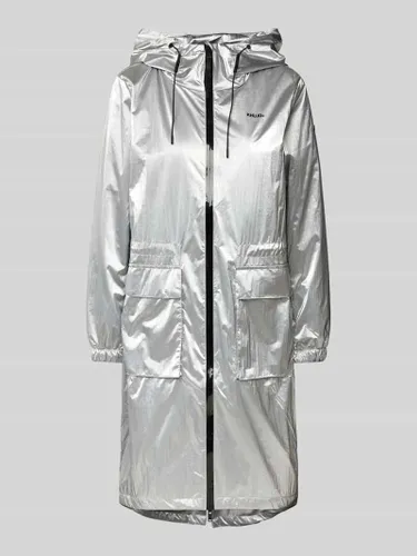 khujo Mantel mit Zweiwege-Reißverschluss Modell 'CARLEE' in Silber