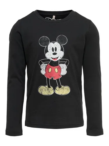 KIDS ONLY Longsleeve Kids Only Mädchen Longsleeve "Mickey/Minnie Mouse" (1-tlg) aus reiner Baumwolle, mit Frontprint