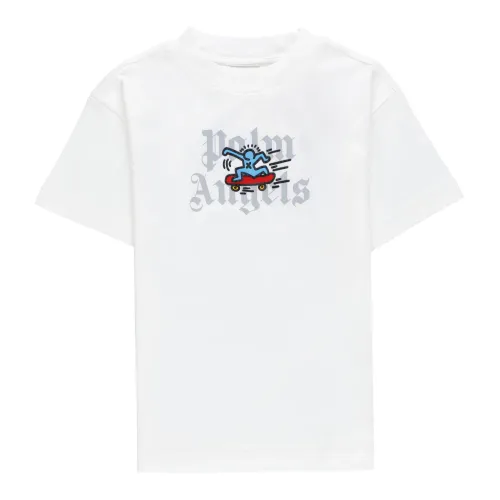 Kinder Logo Print T-shirt Palm Angels