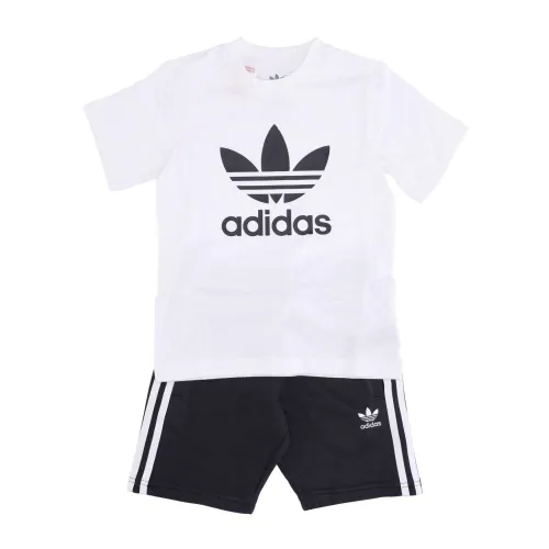 Kinder T-Shirt Set - Weiß/Schwarz Adidas