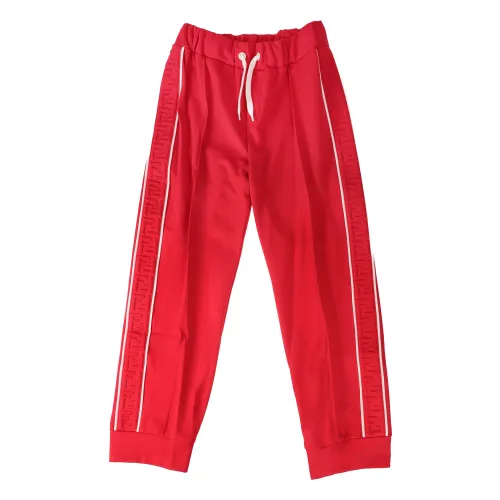 Kinder Trackpants - Rot, Regular Fit, Hergestellt in Italien Fendi