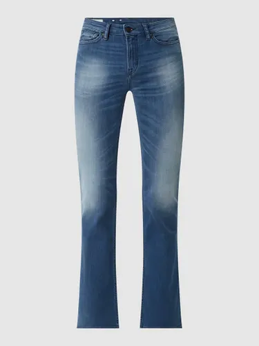 KINGS OF INDIGO Flared High Rise Jeans mit Stretch-Anteil Modell 'Marie' in Blau