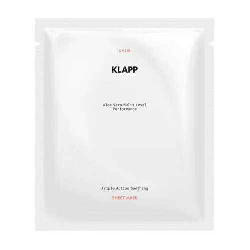 Klapp - Aloe Vera Multi Level Performance Triple Action Soothing Sheet Mask Feuchtigkeitsmasken