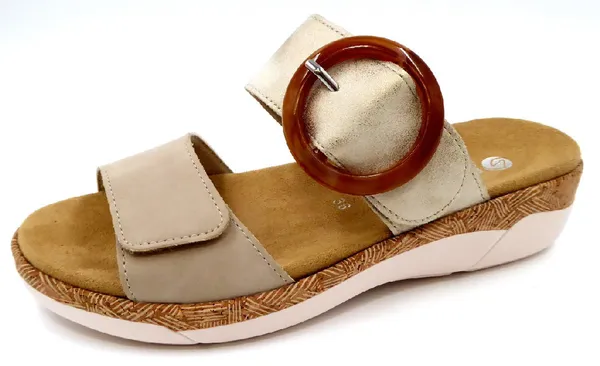 Klassische Sandalen beige