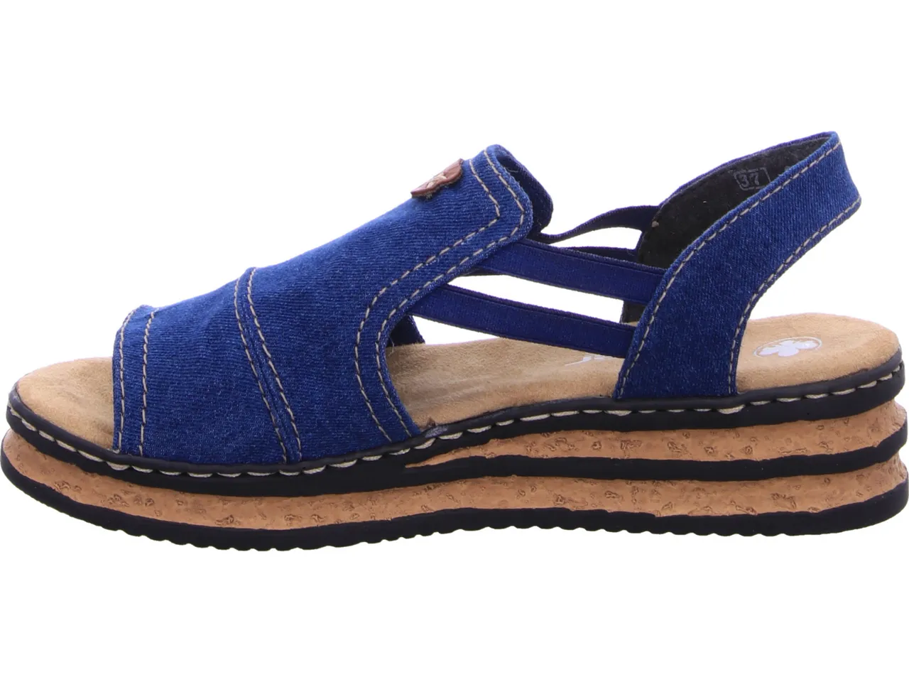 Klassische Sandalen blau