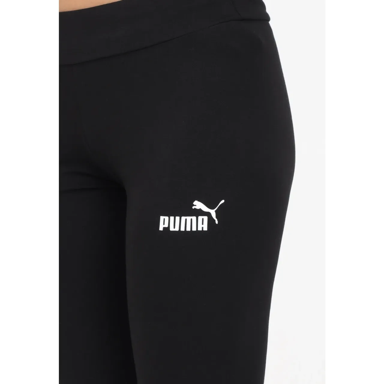 Klassische schwarze Leggings mit Logo Puma