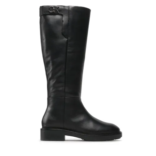 Klassische Stiefel Calvin Klein Rubber Sole Knee Boot W Hw HW0HW01255 Ck Black BAX