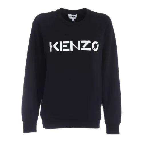 Klassischer Schwarzer Logo-Sweatshirt Kenzo