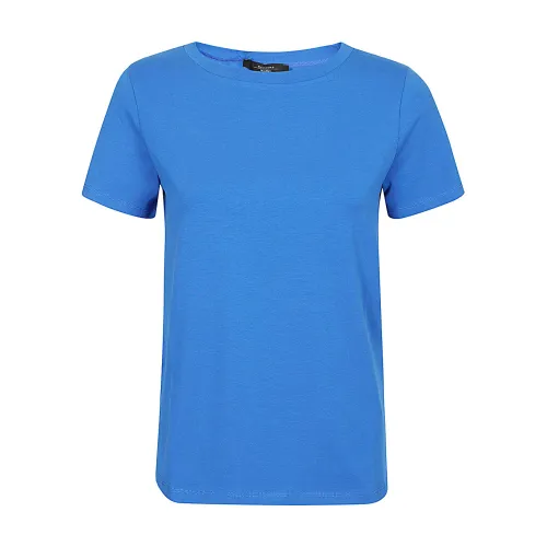 Klassisches Blaues Baumwoll T-shirt Max Mara Weekend