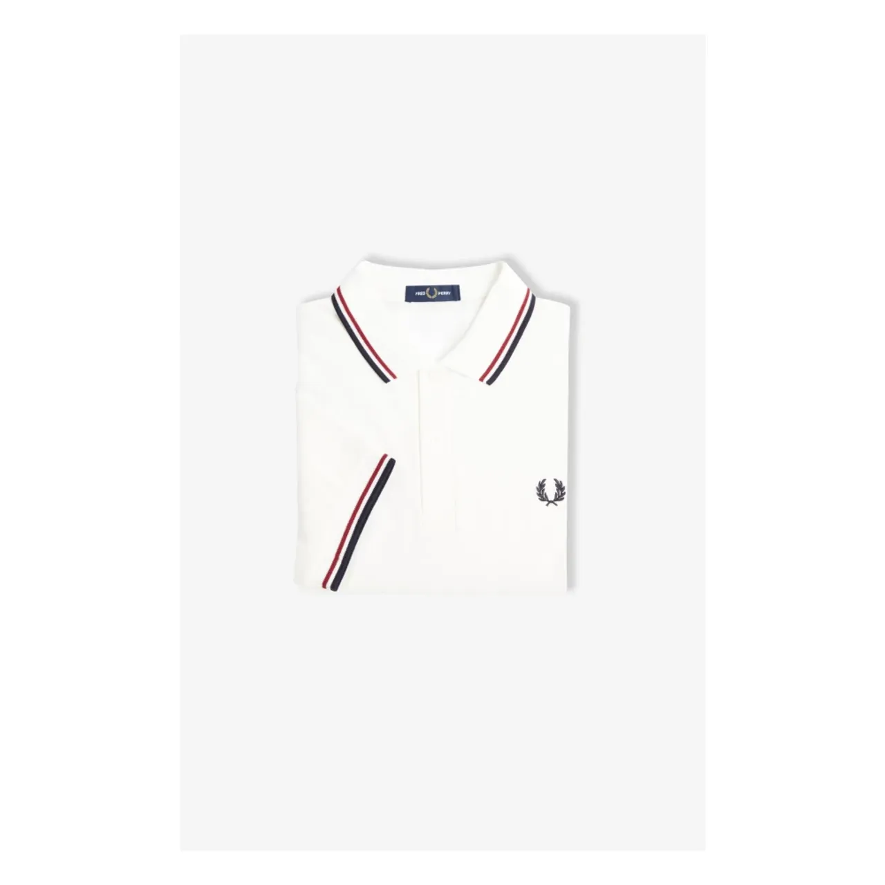 Klassisches Polo-Shirt,Weiße T-Shirts und Polos Fred Perry