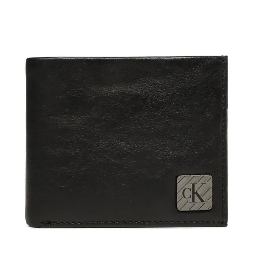 Kleine Herren Geldbörse Calvin Klein Jeans Logo Hardware Bifold Rfid K50K510138 BDS