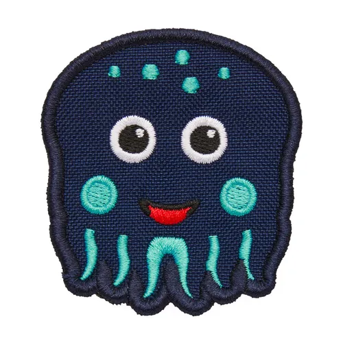 Klett-Badge OKTOPUS (7,8 x 7,6) in blau