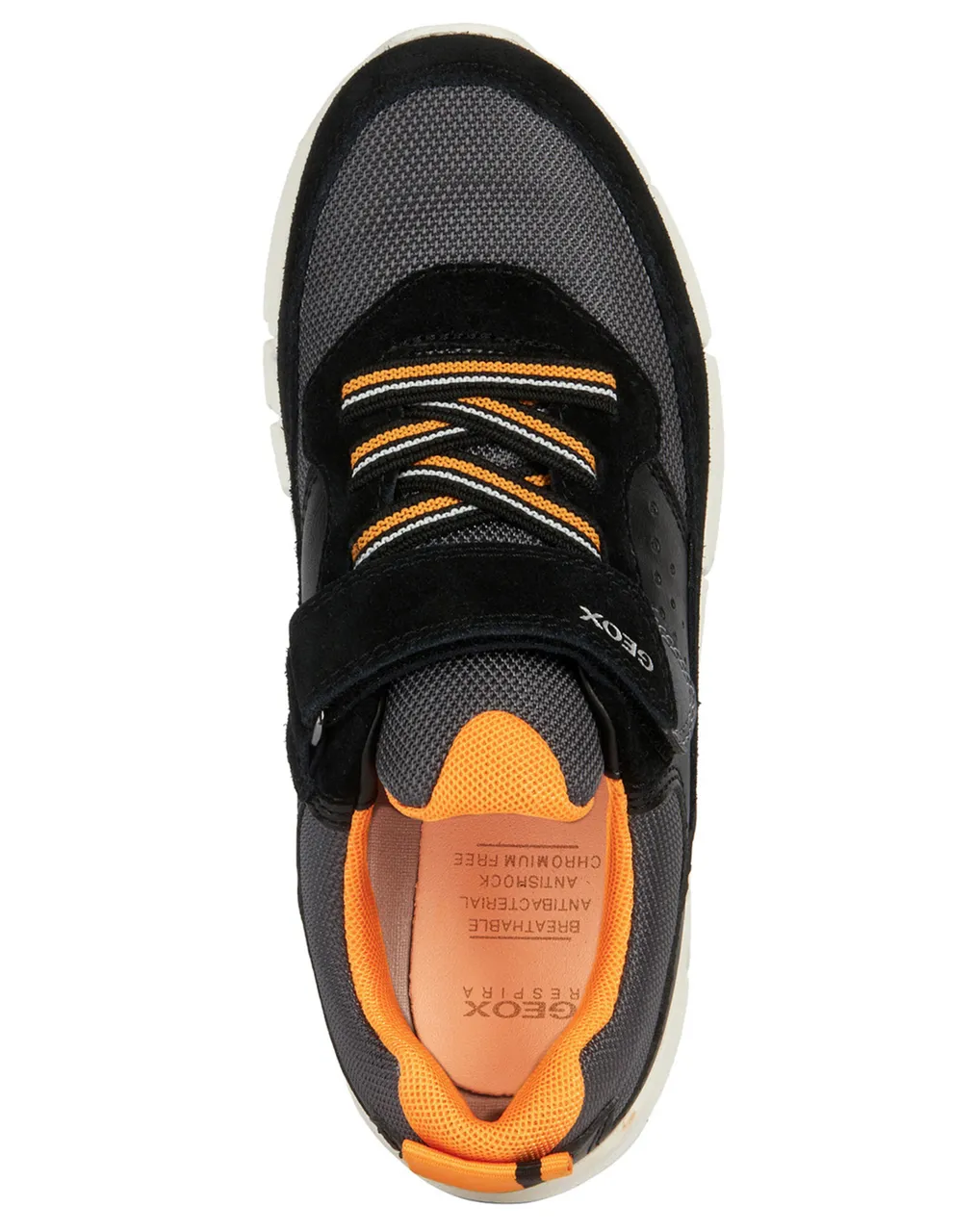 Klett-Sneaker FLEXYPER in black/orange