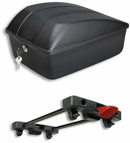 KLICKfix Hartbox, 12 Liter, 25x35x18 Bike Box für Racktime schwarz