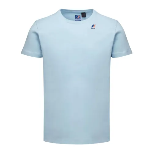 Knitwear,Klassische Wasserdichte Jacke,Polo Shirt Kollektion,T-Shirts,Jersey Baumwoll T-shirt mit Bedrucktem Logo K-Way
