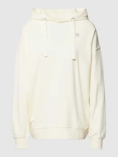 Knowledge Cotton Apparel Hoodie mit Logo-Print in Offwhite