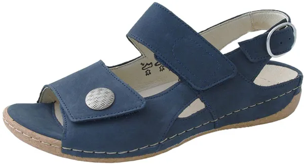 Komfort Sandalen blau Heliett