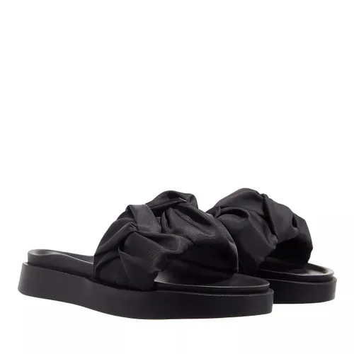 Komfort Sandalen schwarz Slide