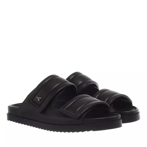 Komfort Sandalen schwarz Slide