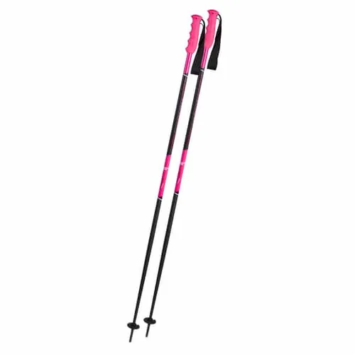 Komperdell Champion Pink - Alice (Schwarz 120 Länge in cm) Skistöcke