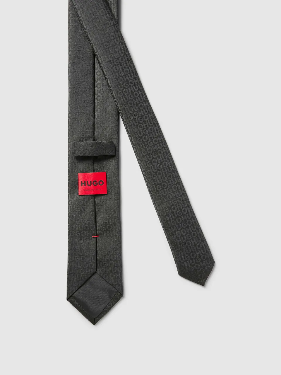 Krawatte mit Allover-Label-Muster