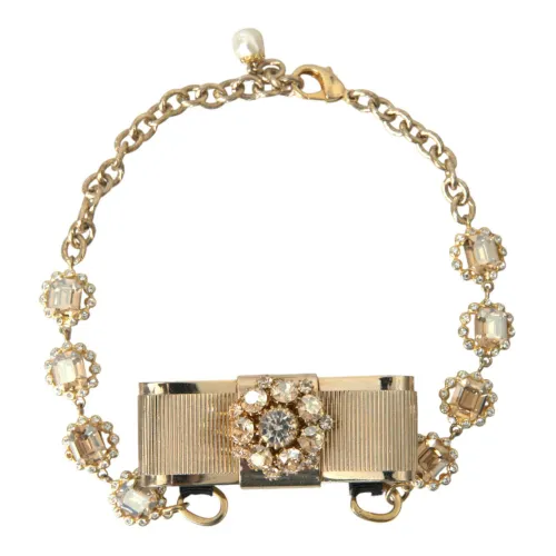 Kristall Schleifen Kette Choker Halskette Dolce & Gabbana