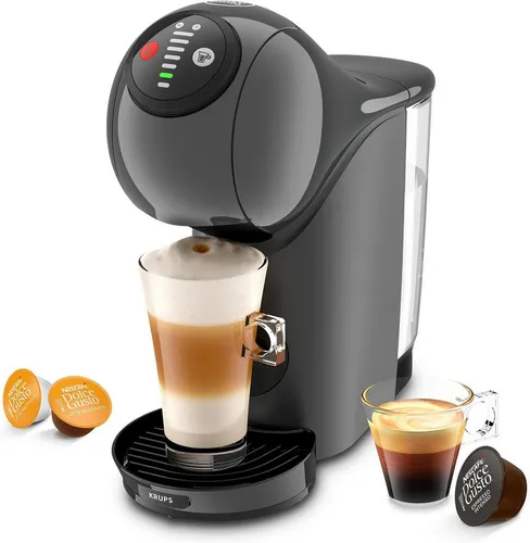 Krups Kapselmaschine Dolce Gusto Krups KP243B Genio S Kaffeekapselmaschine, ultra-kompakt, über 30 Kaffeekreationen, wählbare Getränkegröße