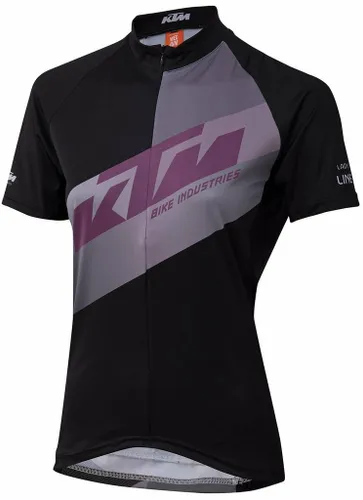 KTM Trikot Lady Line Jersey shortsleeve L black/grey/plum
