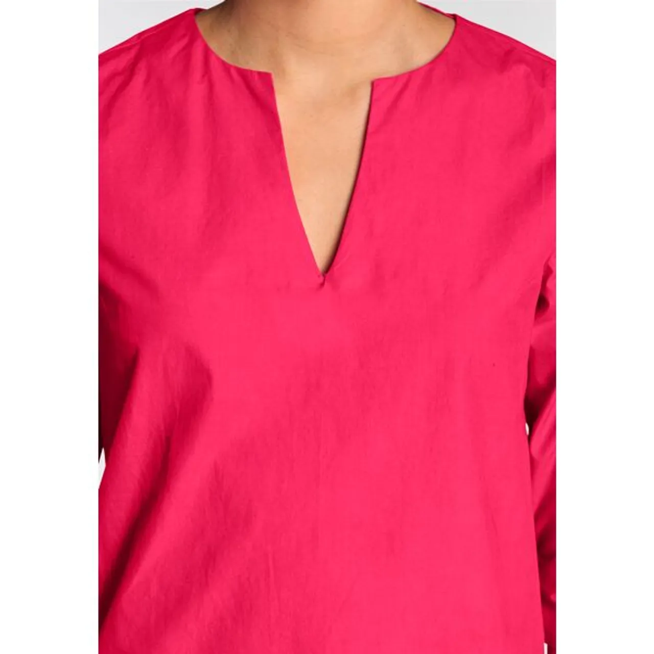 Kurzarmbluse BOYSEN'S Gr. 48, pink Damen Blusen 3/4 arm in gepflegter Form aus hochwertiger Baumwolle - NEUE KOLLEKTION