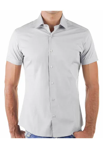 Kurzarmhemd REDBRIDGE "Durham" Gr. L, EURO-Größen, grau (hellgrau) Herren Hemden Kurzarm