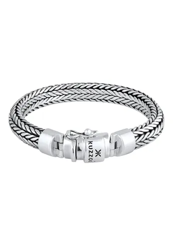 Kuzzoi Armband Herren Panzer Trend Fein Steckschließe 925 Silber Armband  1.0 pieces 0210340120_21 - Preise vergleichen