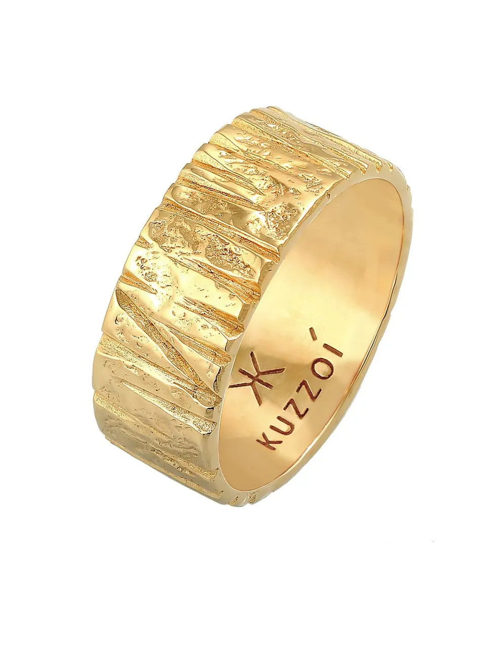 Kuzzoi Ring Herren Sterlingsilber gold, 60 577489-0002-00600 - Preise  vergleichen
