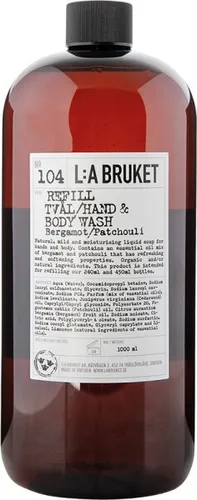 L:A Bruket No. 104 Refill Hand & Body Wash Bergamot/Patchouli 1000 ml