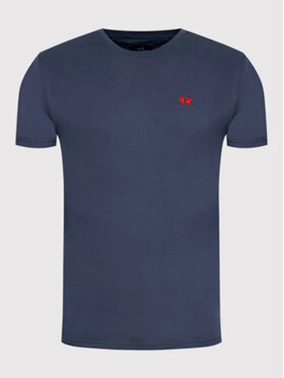 La Martina T-Shirt CCMR04 JS206 Dunkelblau Regular Fit