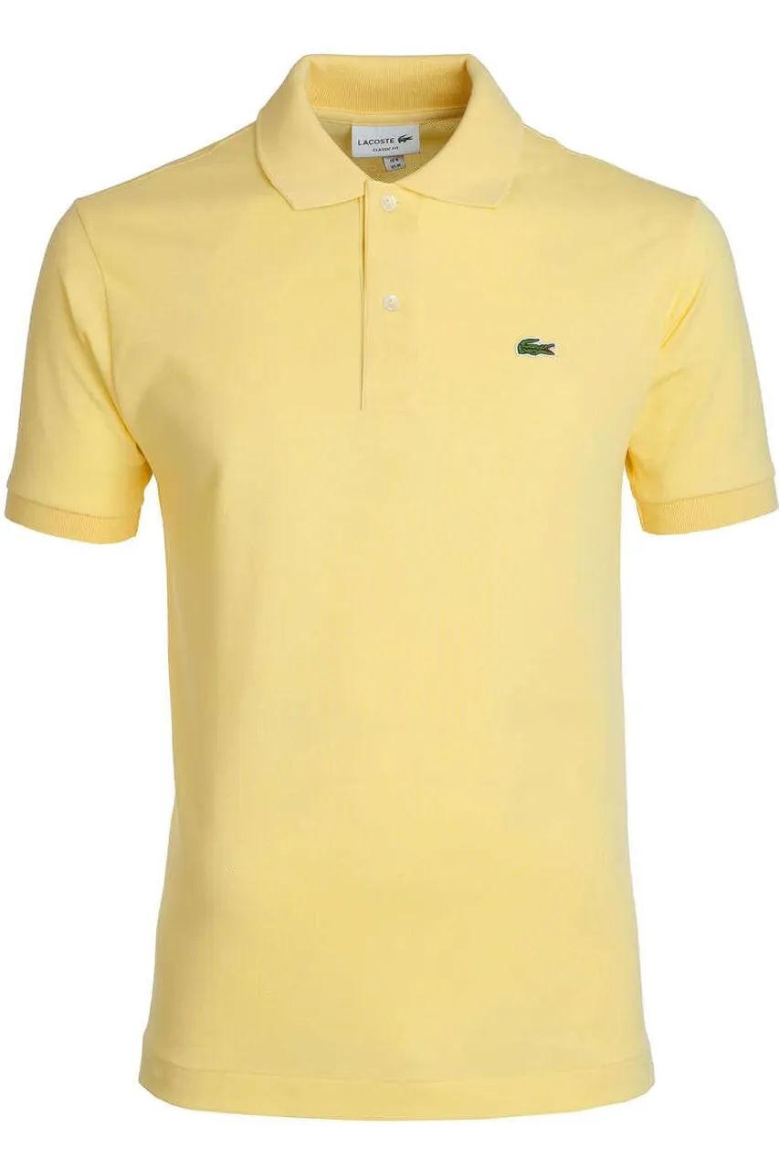 Lacoste Classic Fit Poloshirt Kurzarm gelb