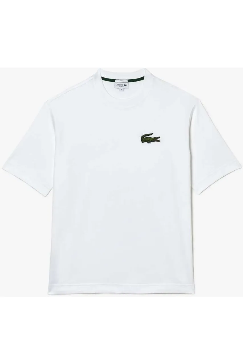Lacoste Classic Fit T-Shirt Rundhals weiss, Einfarbig