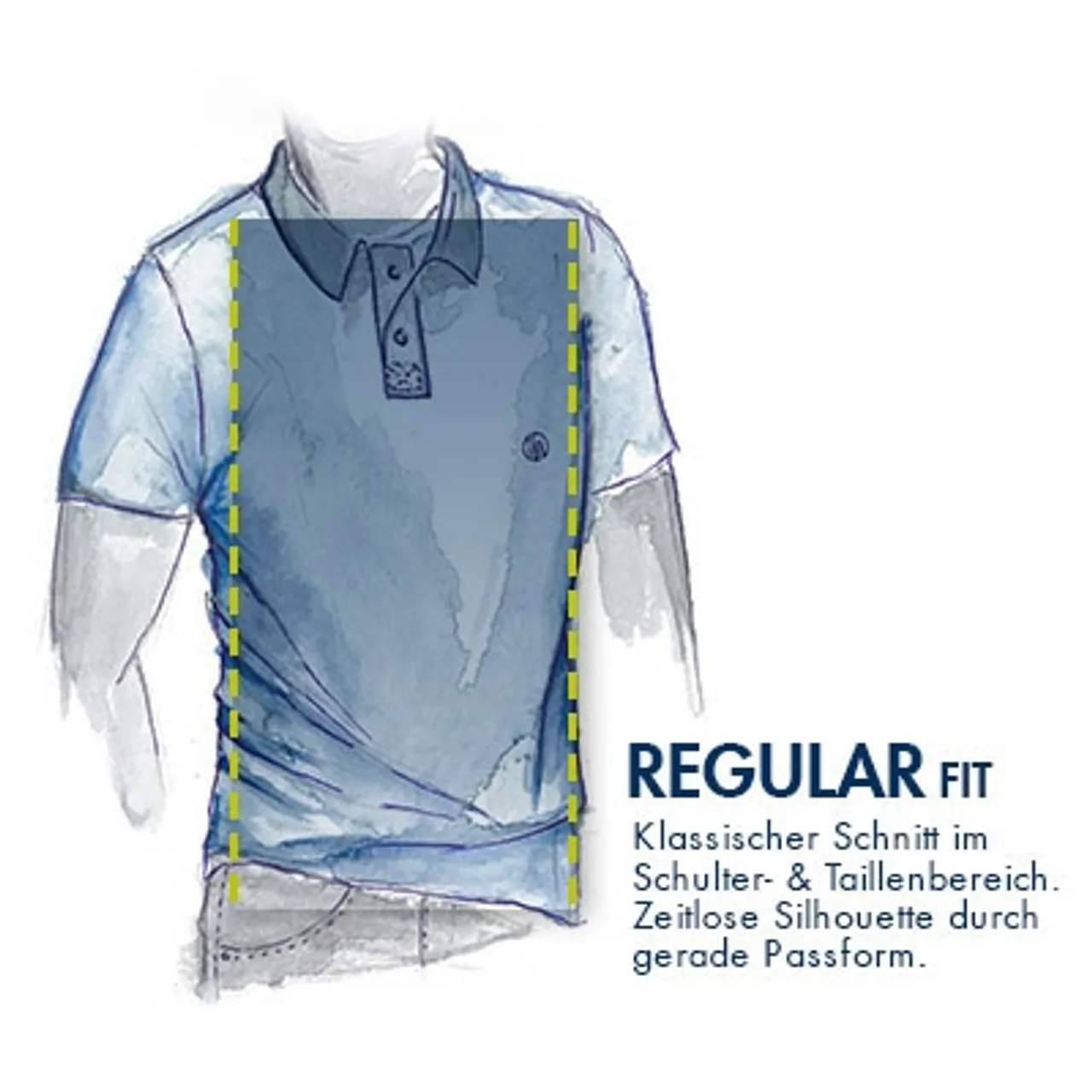 LACOSTE Herren Polo-Shirt blau Baumwoll-Piqué Classic Fit