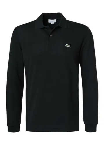 LACOSTE Herren Polo-Shirt schwarz Baumwoll-Piqué Classic Fit