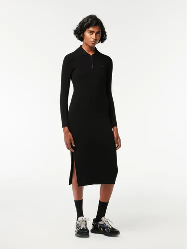 Lacoste Kleid für den Alltag EF0632 Schwarz Slim Fit