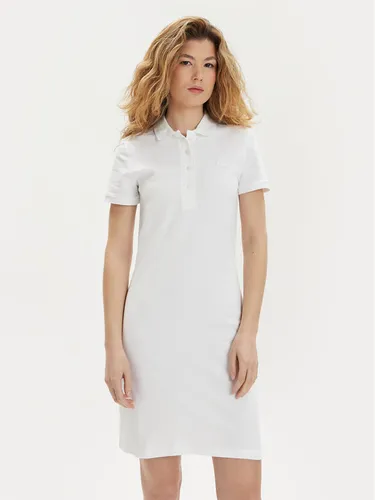 Lacoste Kleid für den Alltag EF5473 Weiß Slim Fit