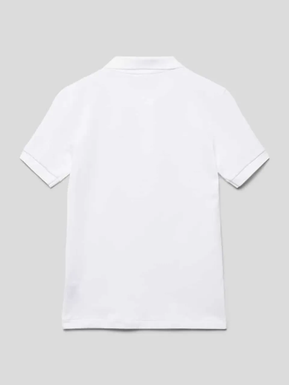 Lacoste Poloshirt mit Label-Stitching in Weiss