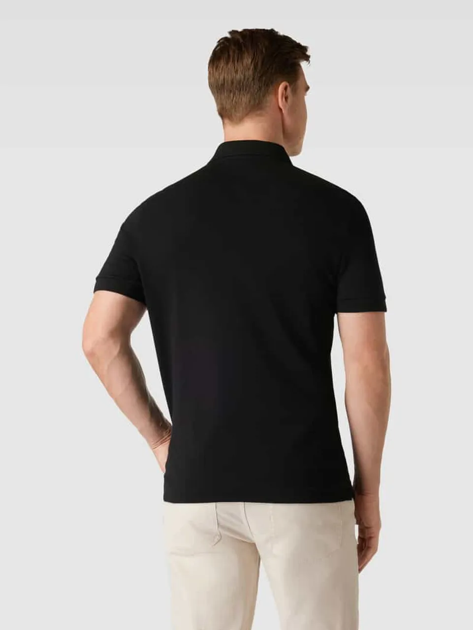Lacoste Regular Fit Business-Hemd mit Strukturmuster Modell 'HANK' in Black