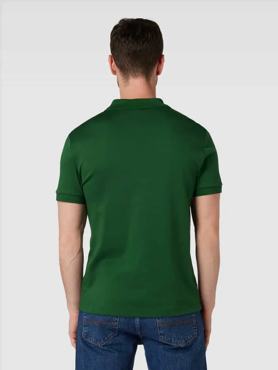 Lacoste Regular Fit Poloshirt in unifarbenem Design in Gruen