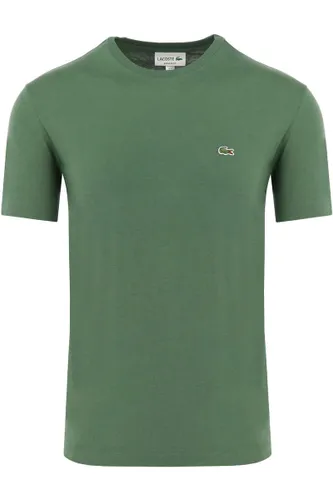 Lacoste Regular Fit T-Shirt Rundhals dunkelgrün, Einfarbig