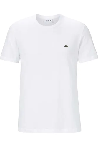 Lacoste Regular Fit T-Shirt Rundhals weiss, Einfarbig