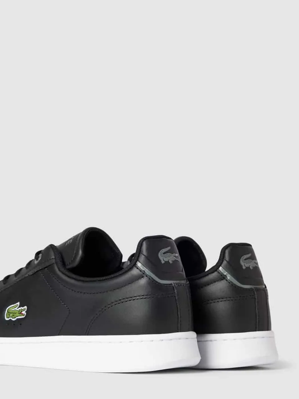 Lacoste Sneaker  mit Label-Print und  Logo-Stitching Modell 'CARNABY' in Black
